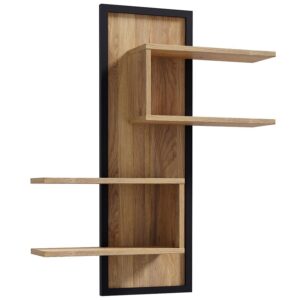 Półka Alanya JTNB01-M635 – elegancki design, kolor czarny, materiał metalowy
