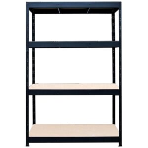 Regał magazynowy metalowy nitowany Nero III 180x160x60 cm – 4 półki/300 kg