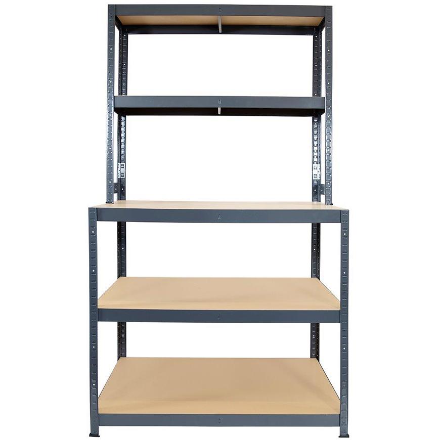 Regał magazynowy metalowy R200 Multi 180x100x30 – 100/200 kg – wytrzymały, uniwersalny, stalowy