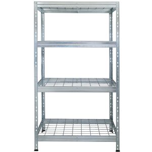 Regał metalowy magazynowy nitowany RIMS300 180x90x45 cm – 4 półki/300 kg