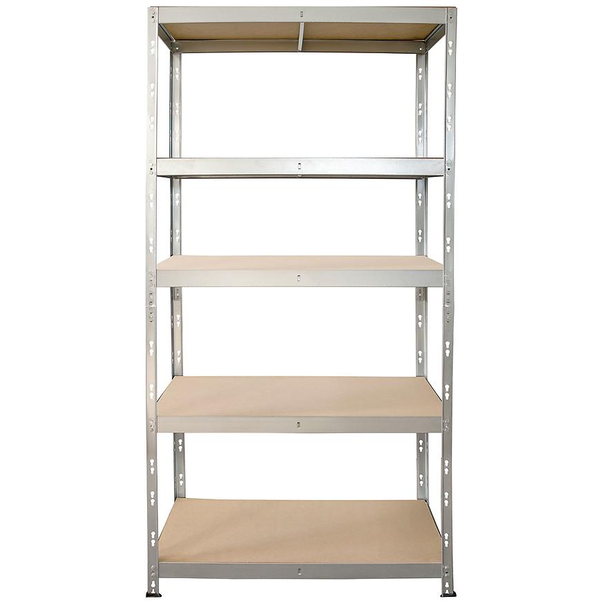 Regał metalowy magazynowy nitowany Stabil II ocynkowany 180x90x45cm – 250kg/5 półek