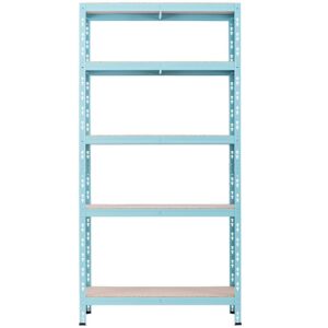 Regał metalowy magazynowy RNDU30-5 niebieski 180x90x30cm – 5 półek, 175kg