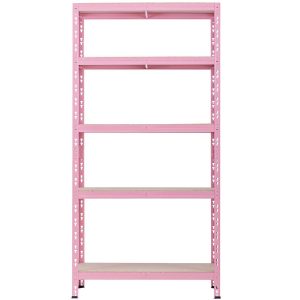 Regał metalowy magazynowy RNDU30-5 różowy 180x90x30cm – 5 półek, 175kg