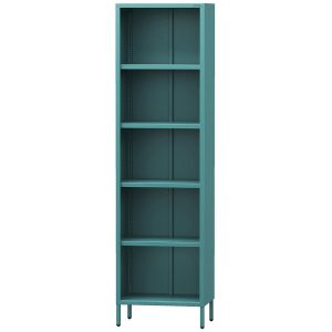 Regał Metalowy Wysoki Mario Modern Sea Green – elegancki design, wysoka jakość, kolor morski