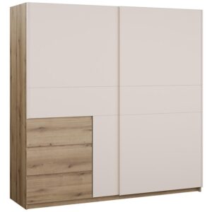 Szafa 200 Collet Cets32332-Q280 – nowoczesny design, pojemność 200 cm, kolor jasny dąb