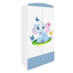 Szafa Babydreams Niebieski – Słonik – funkcjonalna, kolorowa, idealna do pokoju dziecięcego