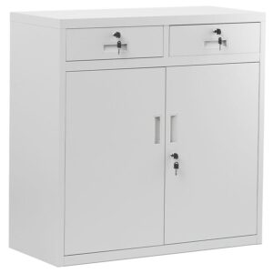 Szafa Lena metalowa – nowoczesny design, kolor szary, solidna konstrukcja