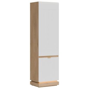 Szafka L/P Milton Ml07 Dąb Crem Torro Biały – nowoczesny design, pojemność, trwały materiał
