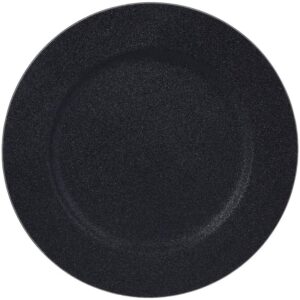 Talerz brokatowy black 33 cm – elegancki, dekoracyjny, ceramika
