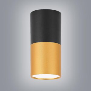 Tuba 1x15W GU10 5.8/12 Czarno złota – nowoczesny design, energooszczędna, stylowa