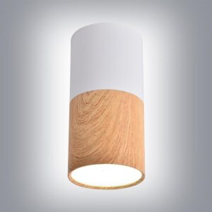 Tuba 1x25W GU10 Drewniany biały śr. 5.8 cm – elegancki design, energooszczędne oświetlenie