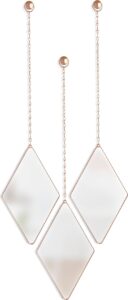 Lustro Dima 3 el. miedziane – elegancki design, nowoczesny styl, idealne do każdego wnętrza
