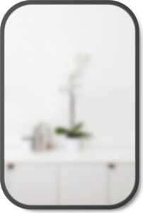 Lustro Hub prostokątne czarne – elegancki design, nowoczesny styl, idealne do każdego wnętrza