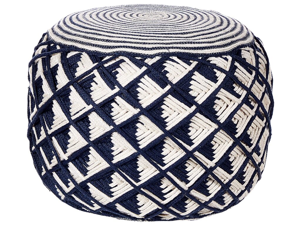 Puf KAWAN Materiał syntetyczny Granatowy