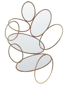 Lustro ścienne DECIZE 113 cm 77 cm Metal Złoty