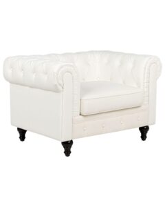 Fotel CHESTERFIELD  Złamana biel