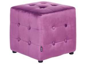 Puf WISCONSIN Welur Purpurowy