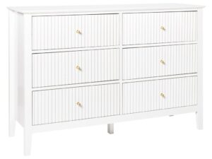 Komoda 6 szuflad ASSISI Biały