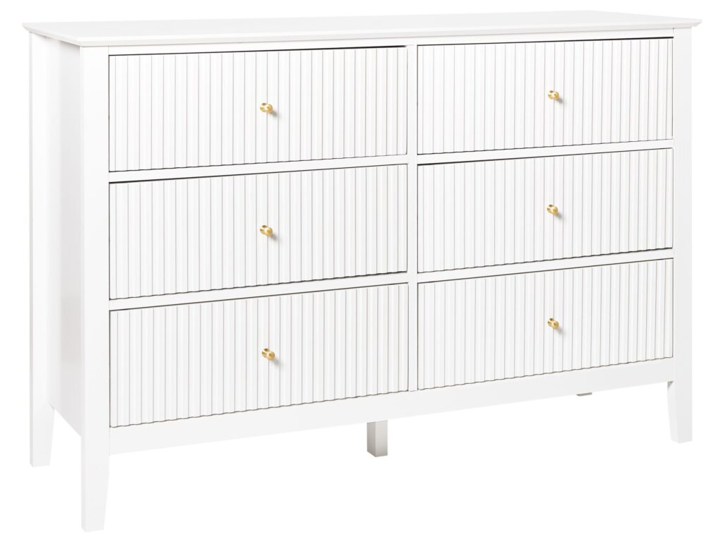 Komoda 6 szuflad ASSISI Biały