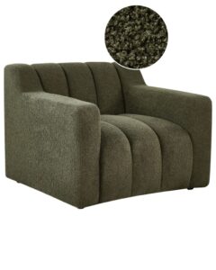 Fotel AGERUP Boucle Ciemnozielony
