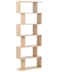 Regał na książki 6 półek VALDOSA 190 cm Jasnobrązowy
