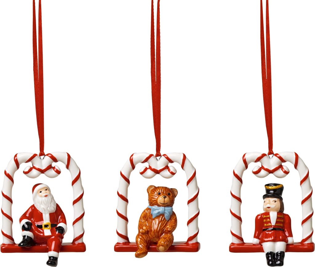Ozdoby choinkowe Nostalgic Ornaments Swing 3 szt. – klasyczne, kolorowe, dekoracyjne