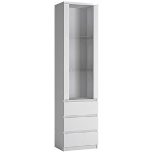 Witryna 1D3S Fribo Friv01 Biała Alpejska – nowoczesny design, funkcjonalność, styl skandynawski, drewno