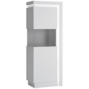 Witryna 1D Lyon Lyov01l Biały Alpin/Biały – elegancka, pojemna, nowoczesna