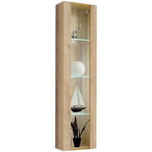 Witryna FLY HJ FY 41 hickory jackson – elegancka, funkcjonalna, nowoczesny design, naturalne drewno