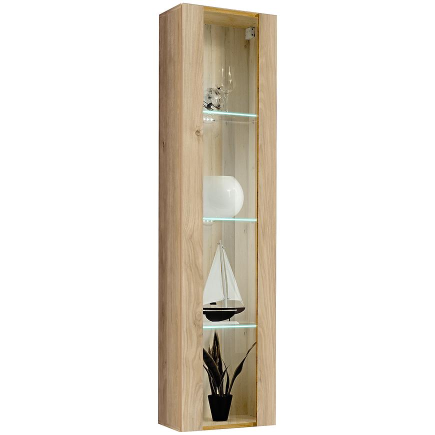 Witryna FLY HJ FY 41 hickory jackson – elegancka, funkcjonalna, nowoczesny design, naturalne drewno
