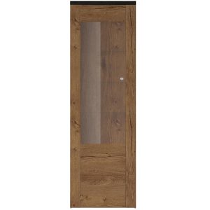 Witryna Larona 05 1D dąb lefkas – nowoczesny design, funkcjonalność, kolor dąb lefkas