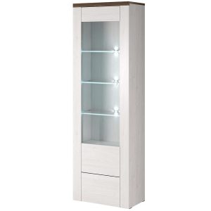 Witryna Larona 05 1D sonoma trufel – elegancka witryna, styl skandynawski, kolor sonoma trufel