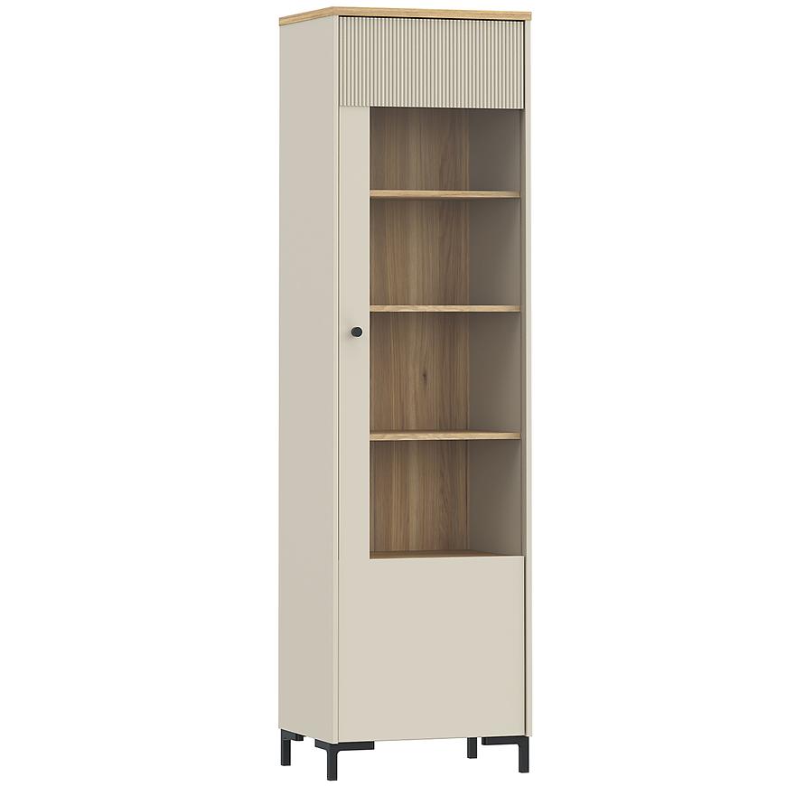Witryna Palmerston BITV711-M846 – elegancka witryna, drewno, szklane drzwi, nowoczesny design