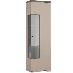 Witryna Serio 05 1D P/L czarny/congo – elegancka witryna, styl nowoczesny, pojemna, wysoka jakość wykonania