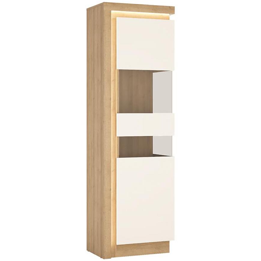 Witryna Wysoka 1D Lyon Lyov03p Dąb riviera/Biały – nowoczesny design, funkcjonalność, wysoka jakość