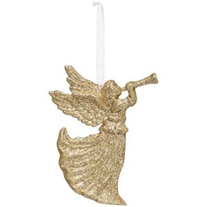 Zawieszka aniołek złota 12 cm – elegancki design, dekoracja, wysoka jakość