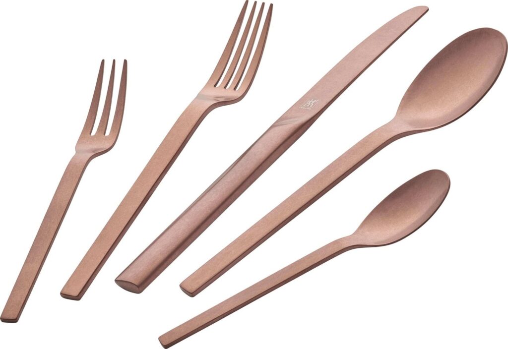 ZWILLING MINIMALE 68-częściowy zestaw sztućców matowych – Różowe złoto