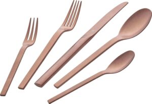 ZWILLING MINIMALE 30-częściowy zestaw sztućców matowych – Różowe złoto, elegancki design, wysoka jakość
