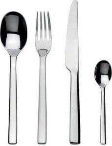 Komplet sztućców 24 elementy Ovale – elegancki design, stal nierdzewna, dla 6 osób