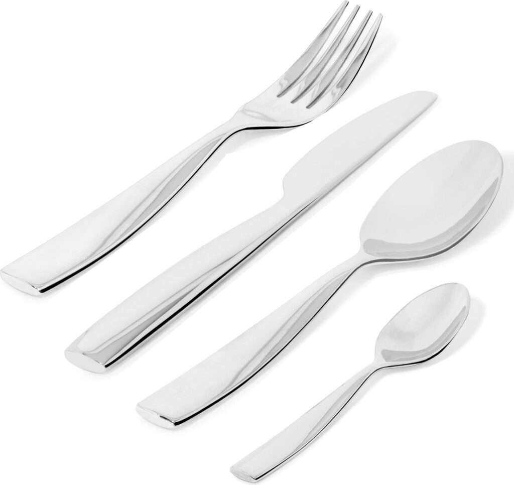 Sztućce Dressed komplet 24 elementów – elegancki design, stal nierdzewna, zestaw dla 6 osób