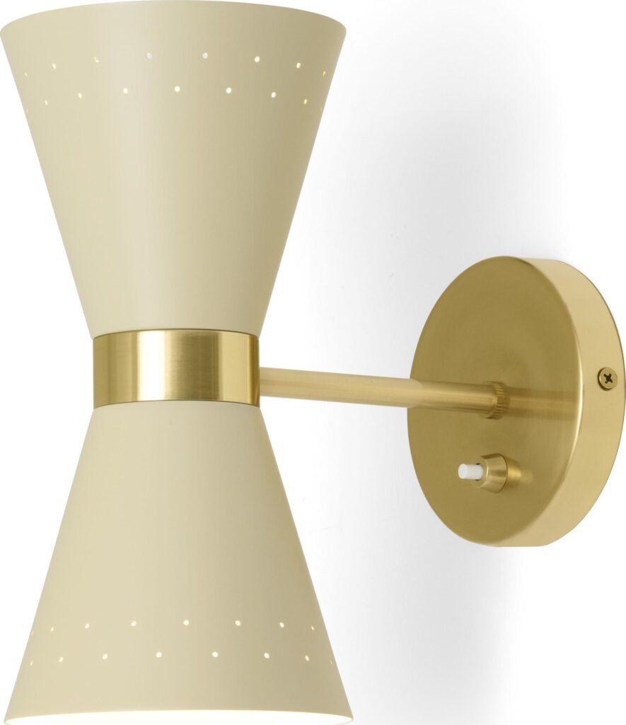 Kinkiet Collector kremowy – elegancki design, styl skandynawski, idealny do salonu i sypialni
