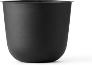 Osłonka na doniczkę Wire czarna – nowoczesny design, metalowa, elegancka