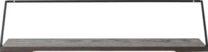 Półka Rail 92 x 25 cm ciemny dąb – nowoczesny design, praktyczne zastosowanie, trwały materiał