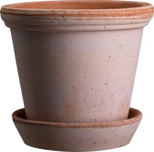 Doniczka Flora 12 cm różowa z podstawką – elegancki design, idealna do małych roślin