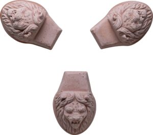Nóżki pod doniczkę Bergs Potter Lion Head różowe – eleganckie wsparcie dla roślin, stylowy design, trwały materiał