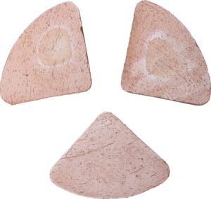 Nóżki pod doniczkę Bergs Potter Triangle L – eleganckie, różowe, stal nierdzewna, minimalistyczny design