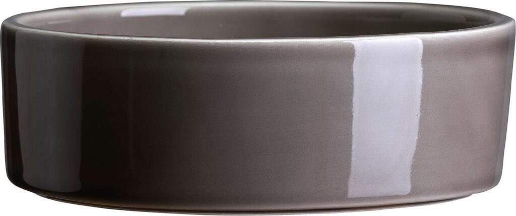Podstawka pod doniczkę Hoff 21 cm szara szkliwiona – elegancki design, funkcjonalność, trwałość, materiał ceramiczny