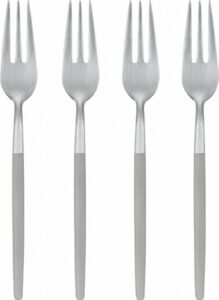 Widelczyki do ciasta Maxime mourning dove 4 szt. – elegancki design, łatwe w użyciu, idealne do serwowania słodkości