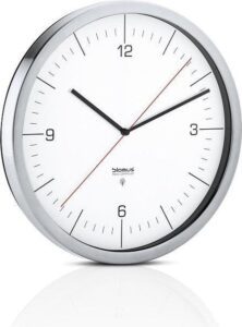 Zegar ścienny sterowany radiowo Crono biały – precyzyjny czas, nowoczesny design, łatwy montaż