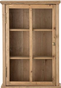 Gablota Halden ścienna – elegancki design, szkło hartowane, kolor biały